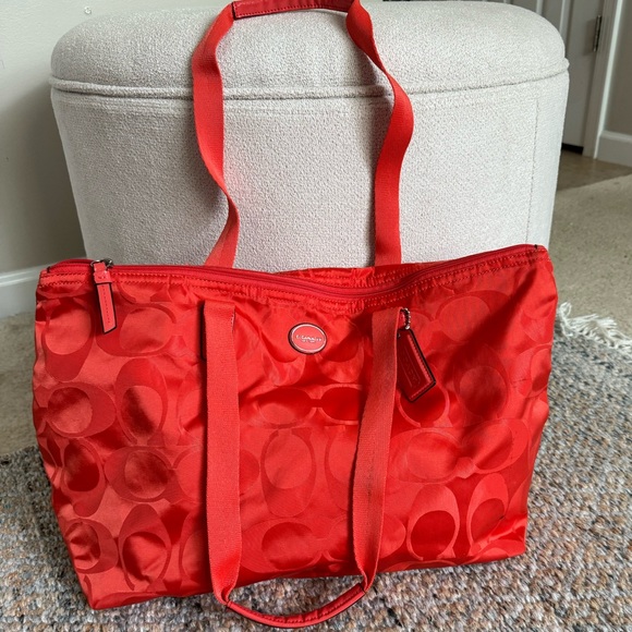 Coach Scarlet Signature Tote - Picture 2 of 6